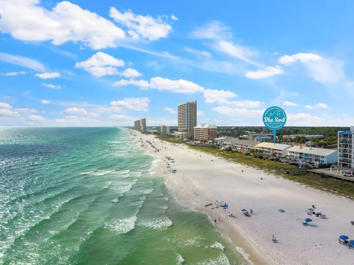 Prázdninový dům 2Bd/25Ba Gulf Front Townhome Near Pier Park! Gulf Views! Beach Access! Panama City Beach USA