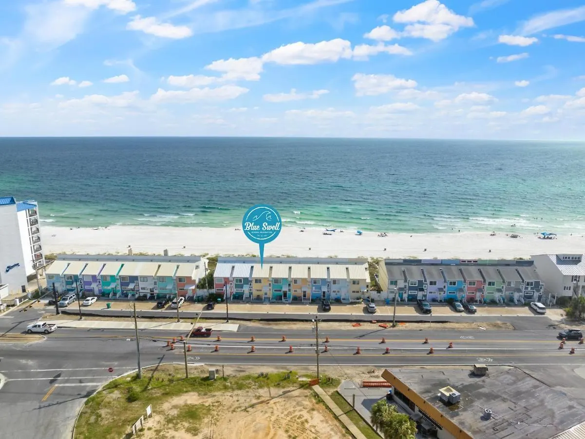 Prázdninový dům 2Bd/25Ba Gulf Front Townhome Near Pier Park! Gulf Views! Beach Access! Panama City Beach